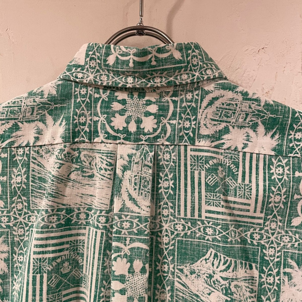 reyn spooner ハワイアンシャツ 乳首無しタグ 80s レインスプーナー