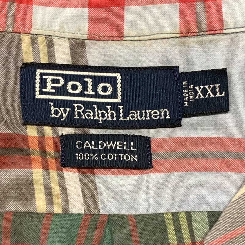 90s Polo by Ralph Lauren S/S オープンカラーチェックシャツ ラルフ...
