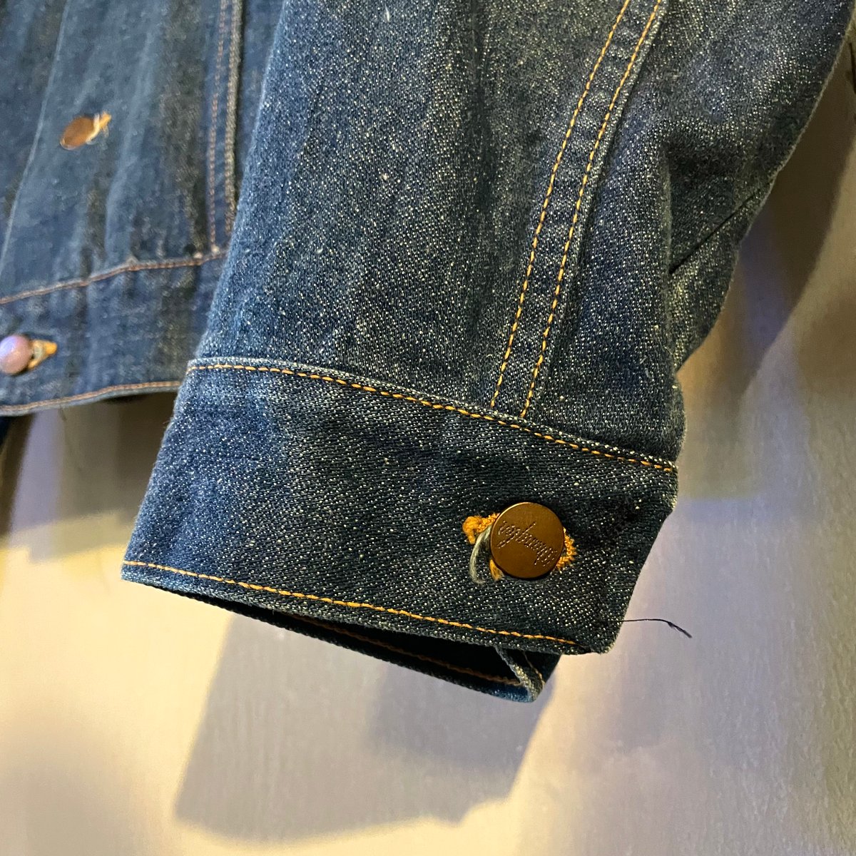 70s Wrangler デニムジャケット USA製 Size 42 ラングラー 4th Ty 70s Wrangler デニムジャケット USA製 Size 42 ラングラー 4th Ty