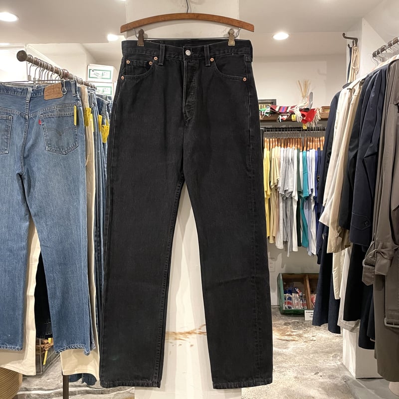 Levi's 501 90年代 リーバイス501 後染めブラックデニムパンツ Levi's 501 90年代 リーバイス501 後染めブラックデニムパンツ