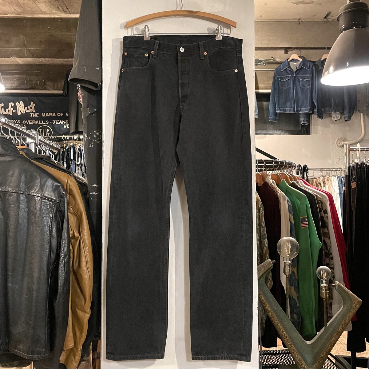 Levi's リーバイス501 後染めブラック 33×30 雰囲気◎ 00s Levi's 501 0660 後染めブラックデニムパンツ 33×33 2000年 (