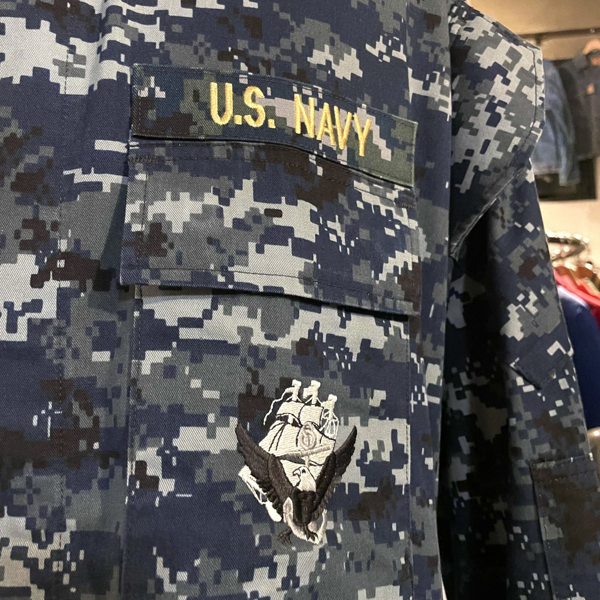 US NAVY BDUジャケット デジタルカモ柄 ミリタリージャケット 2007年