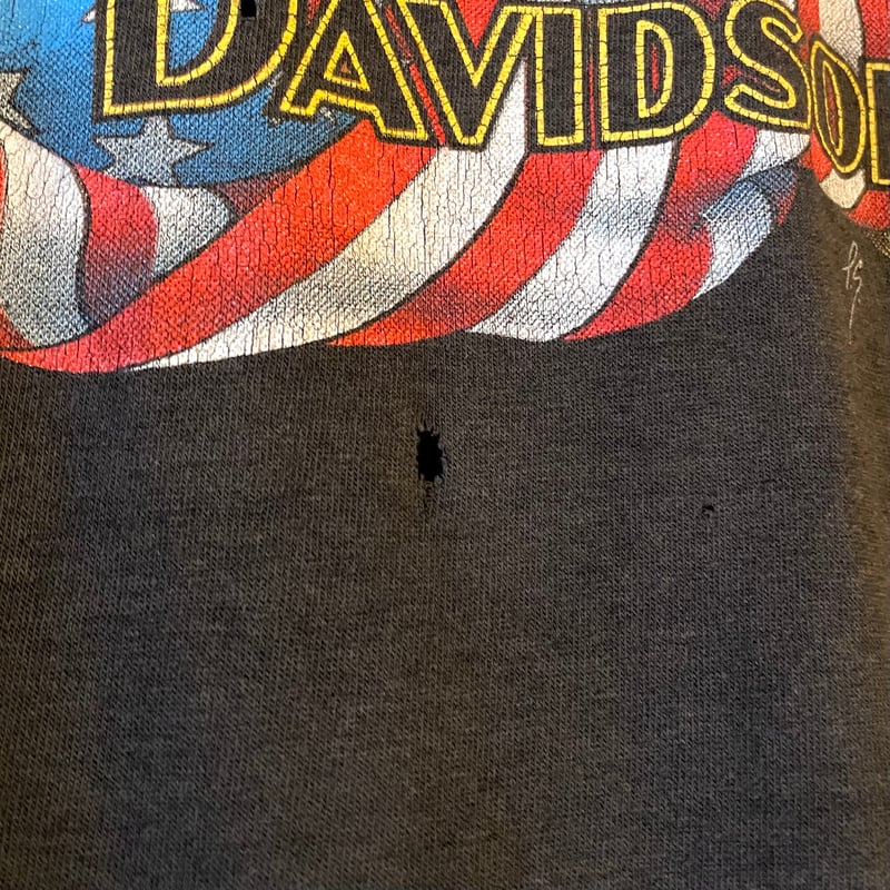 80s 3D EMBLEM HARLEY-DAVIDSON S/S Tシャツ ハーレーT US