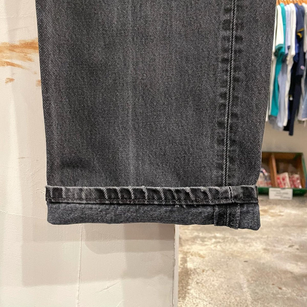 Levi's 501 リーバイス 501 後染めブラックデニムパンツ ボタン Levi's 501 リーバイス 501 後染めブラックデニムパンツ ボタン