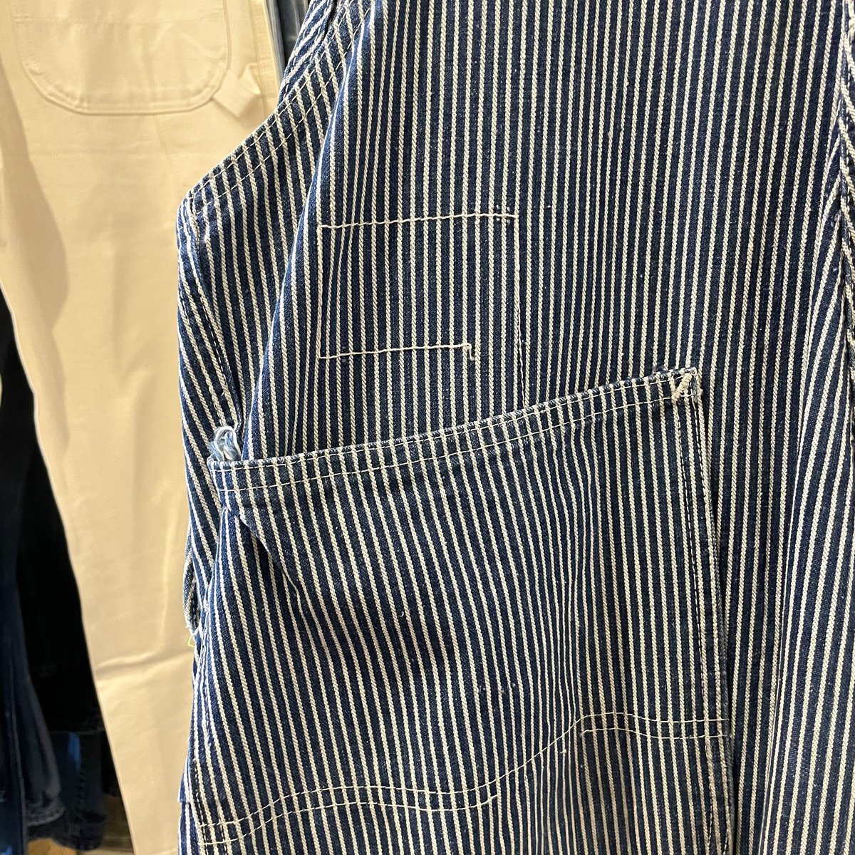 Lee オーバーオール ヒッコリー ストライプ ユニオンチケット UNION