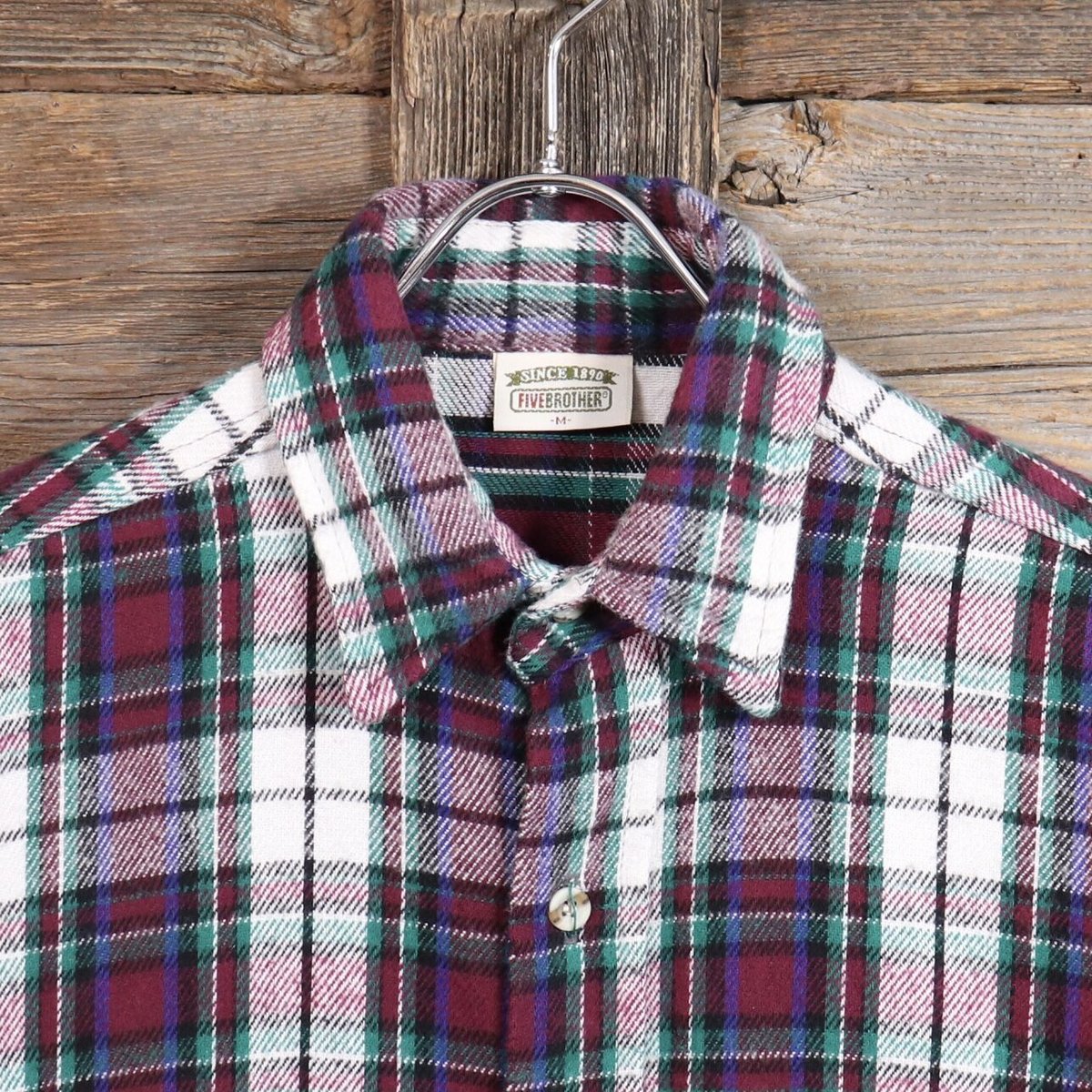 80s FIVE BROTHER チェックネルシャツ USA製 L ヴィンテージ 楽天市場】USA製 80s FIVE BROTHER Quilting Lined Flannel L/S
