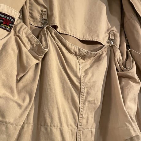 40s　AMERICAN FIELD　Vintage Hunting Jacket　ハンティングジャケット　コの字留　TALON ZIP　ダック地　(S2500)