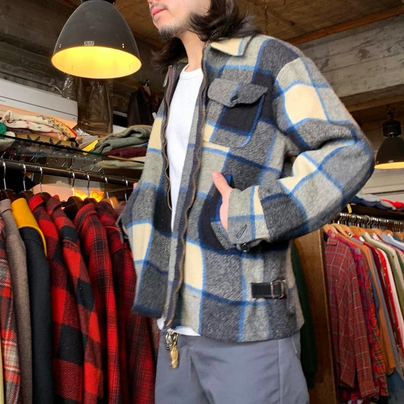 60s Woolrich ウールジャケット WOOL ウールリッチ 60年代 TALON ZI