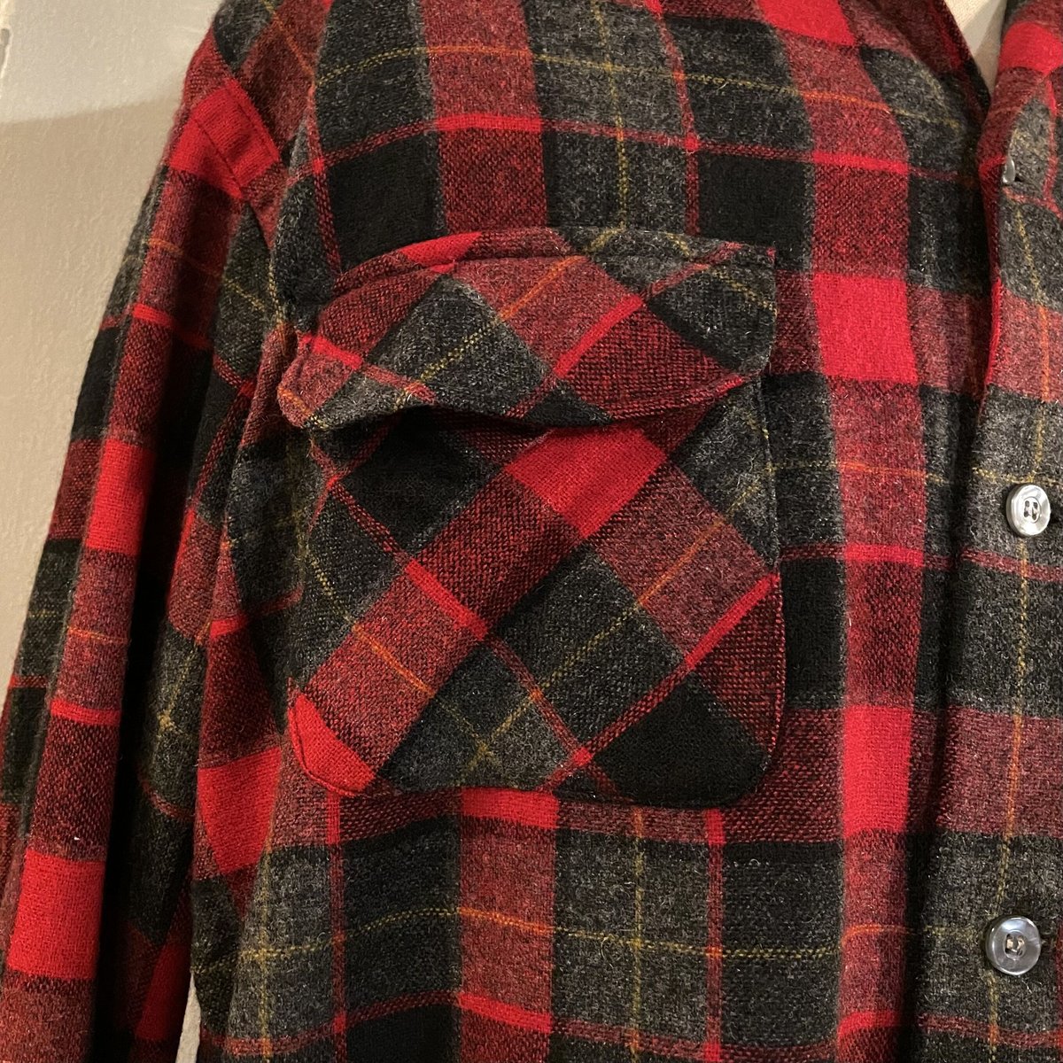50s TOWNCRAFT Vintage Wool Shirt オープンカラー ウールシャツ 50s TOWNCRAFT Vintage Wool Shirt オープンカラー ウールシャツ