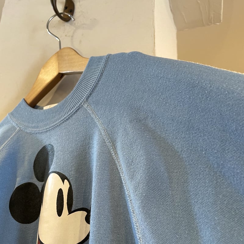 Disney CASUALS ミッキーマウス スウェット ラグランスリーブ Disney CASUALS ミッキーマウス スウェット ラグランスリーブ