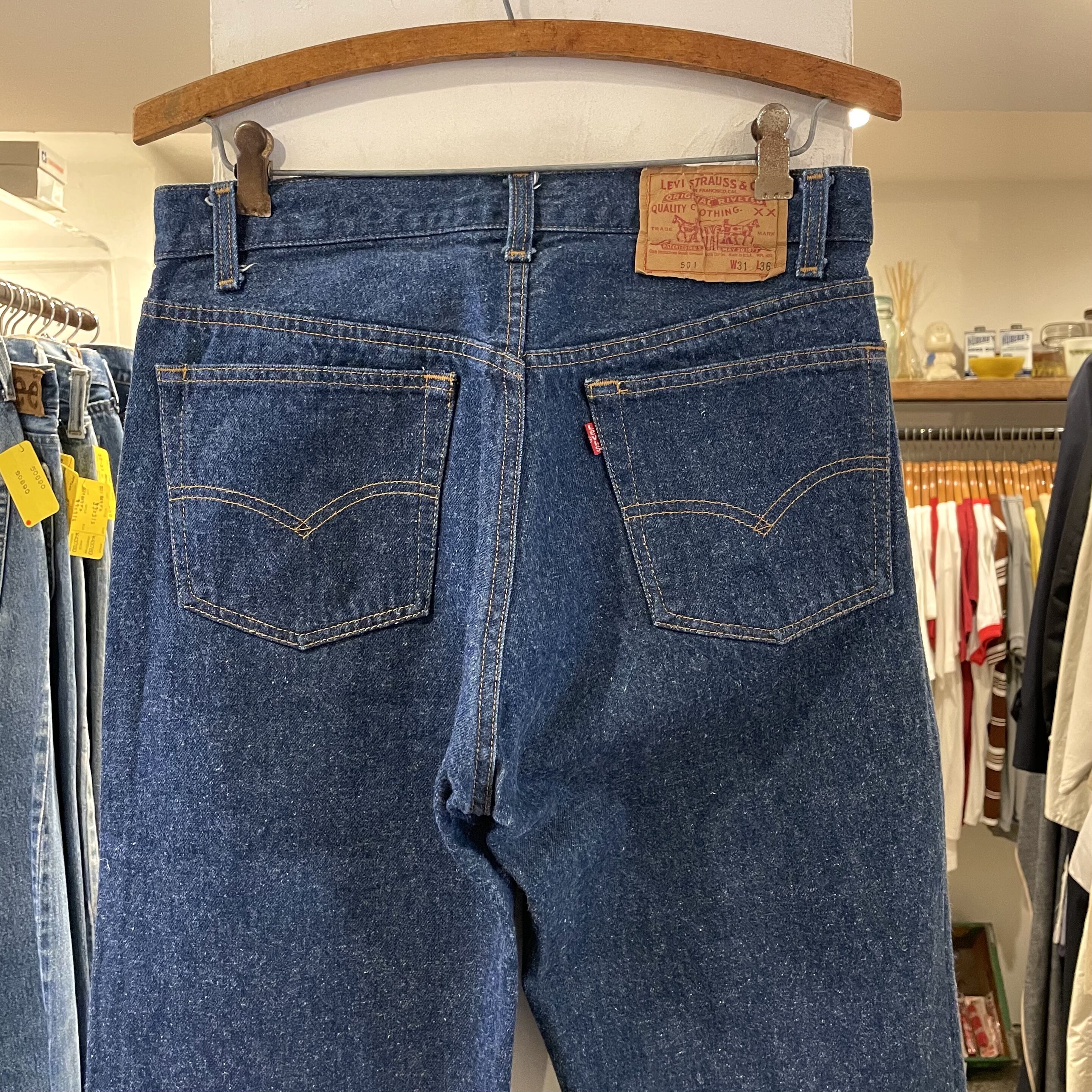 Levi's 501 80年代 リーバイス501 ボタン裏555 ナイロンフットボタン