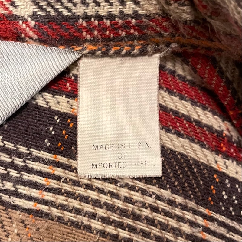80s BIG MAC L/S ネルシャツ USA製 Size M コットンシャツ (S443