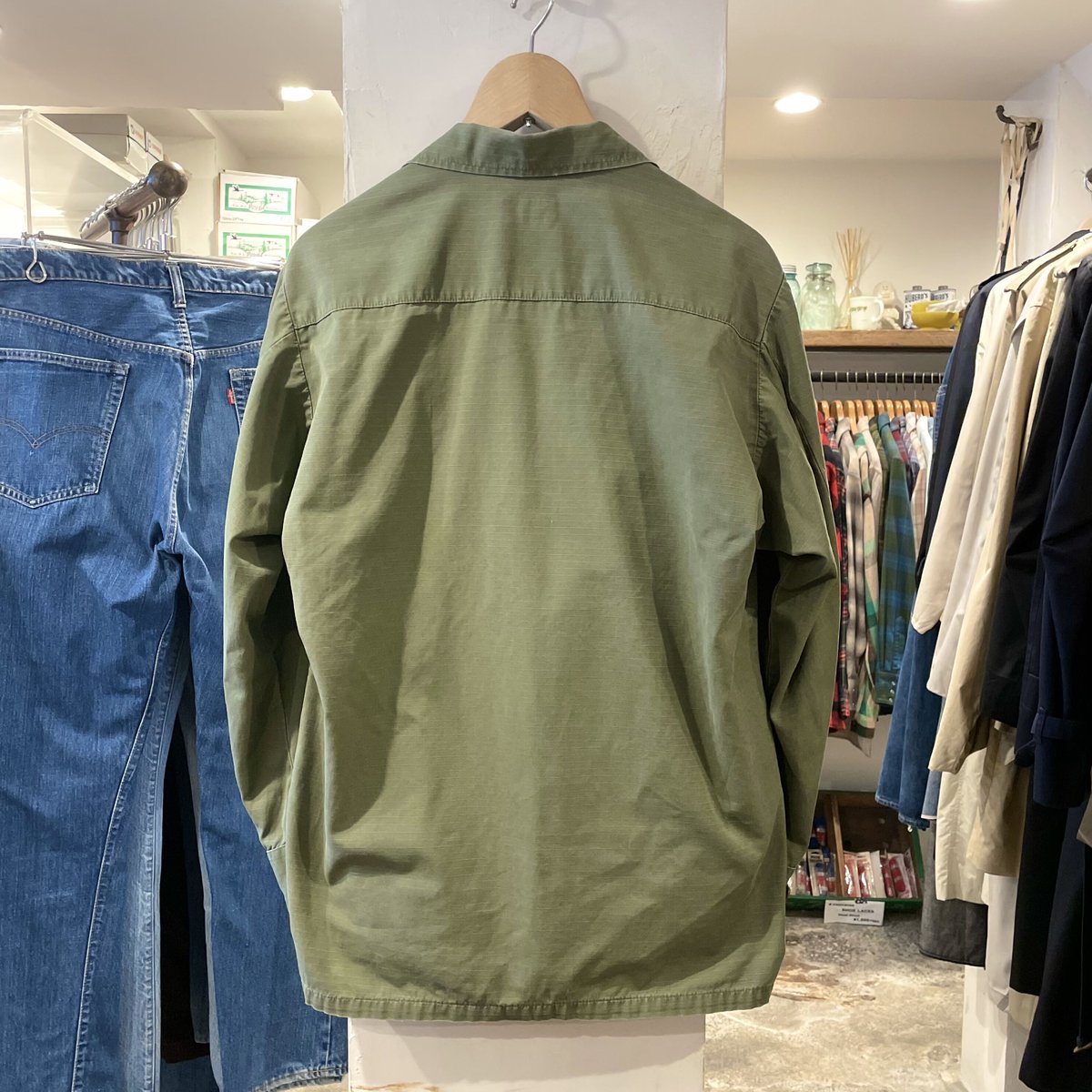 US ARMY ジャングルファテーグジャケット 4th リップストップ SMALL