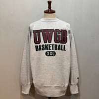 90s　Champion　リバースウィーブ　Reverse Weave　Size XXL　UWGB BASKETBALL　刺繡タグ　チャンピオン　(S5382)