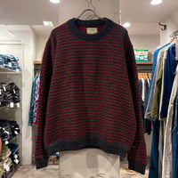 80s　L.L Bean　Bird's eye Knit　Size XL　エルエルビーン　バーズアイ セーター　Wool Sweater　(S5003)
