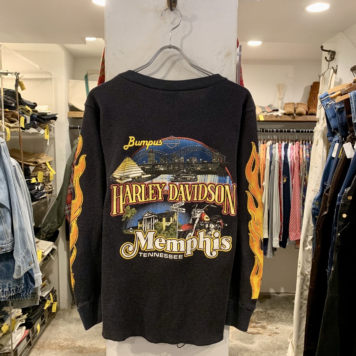 HARLEY-DAVIDSON MOTOR CLOTHES L/S サーマルTシャツ 