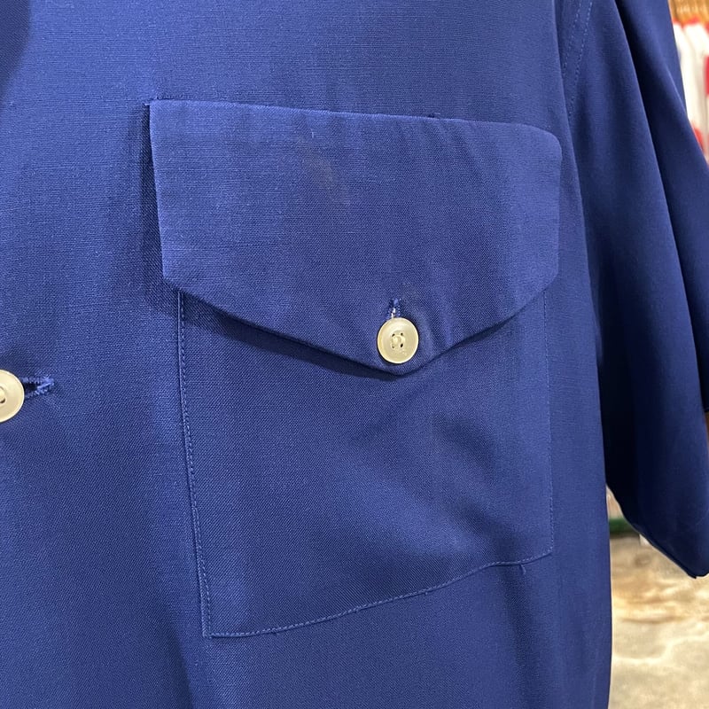ヴィンテージ 50s ボウリングシャツ USA製 極美品 XL 50s Hilton ボウリングシャツ チェーンステッチ