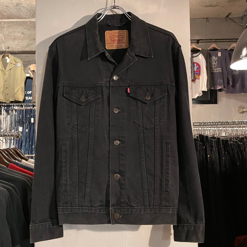 【超美品スーパーブラック70503！】EURO リーバイス　デニムジャケット 90年代 チュニジア製 Levi's ユーロリーバイス 70503 08