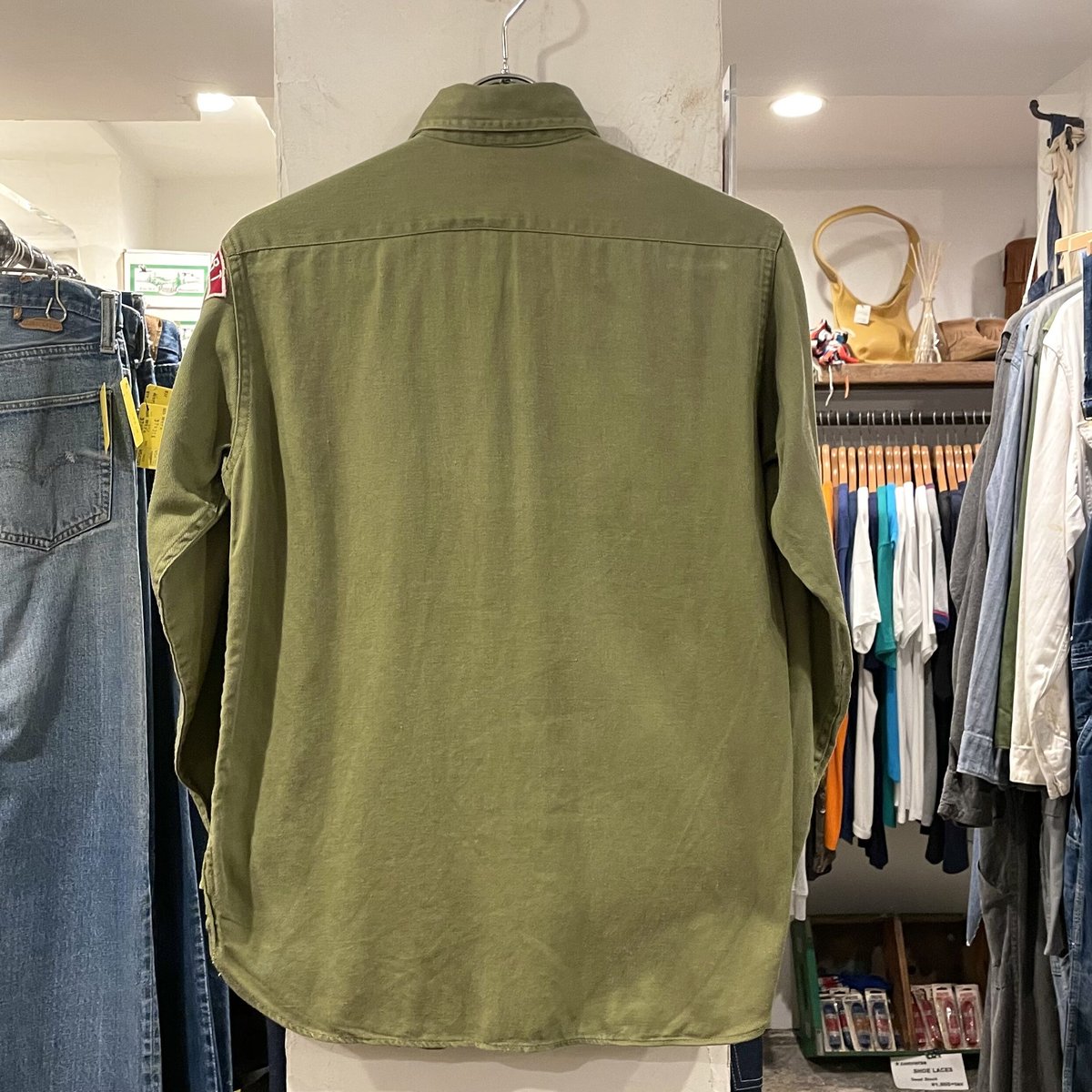 40s〜 Vintage Boy Scouts Shirt ボーイスカウトシャツ マチ付き 4