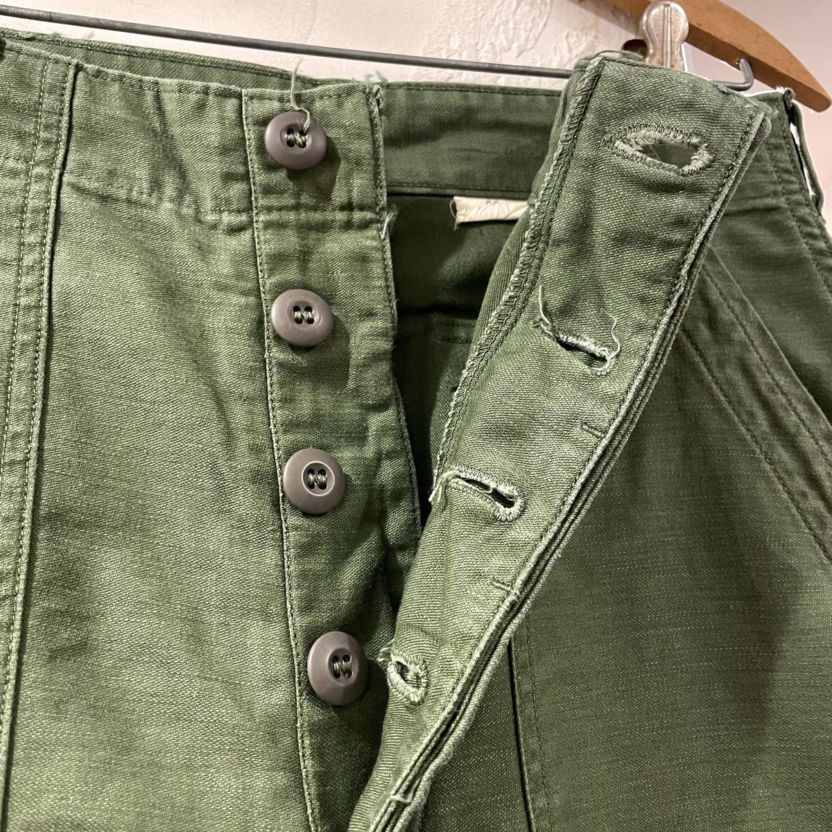 60s US ARMY ベイカーパンツ OG107 COTTON TROUTHERS 60年代 60s US ARMY ベイカーパンツ OG107 COTTON TROUTHERS 60年代
