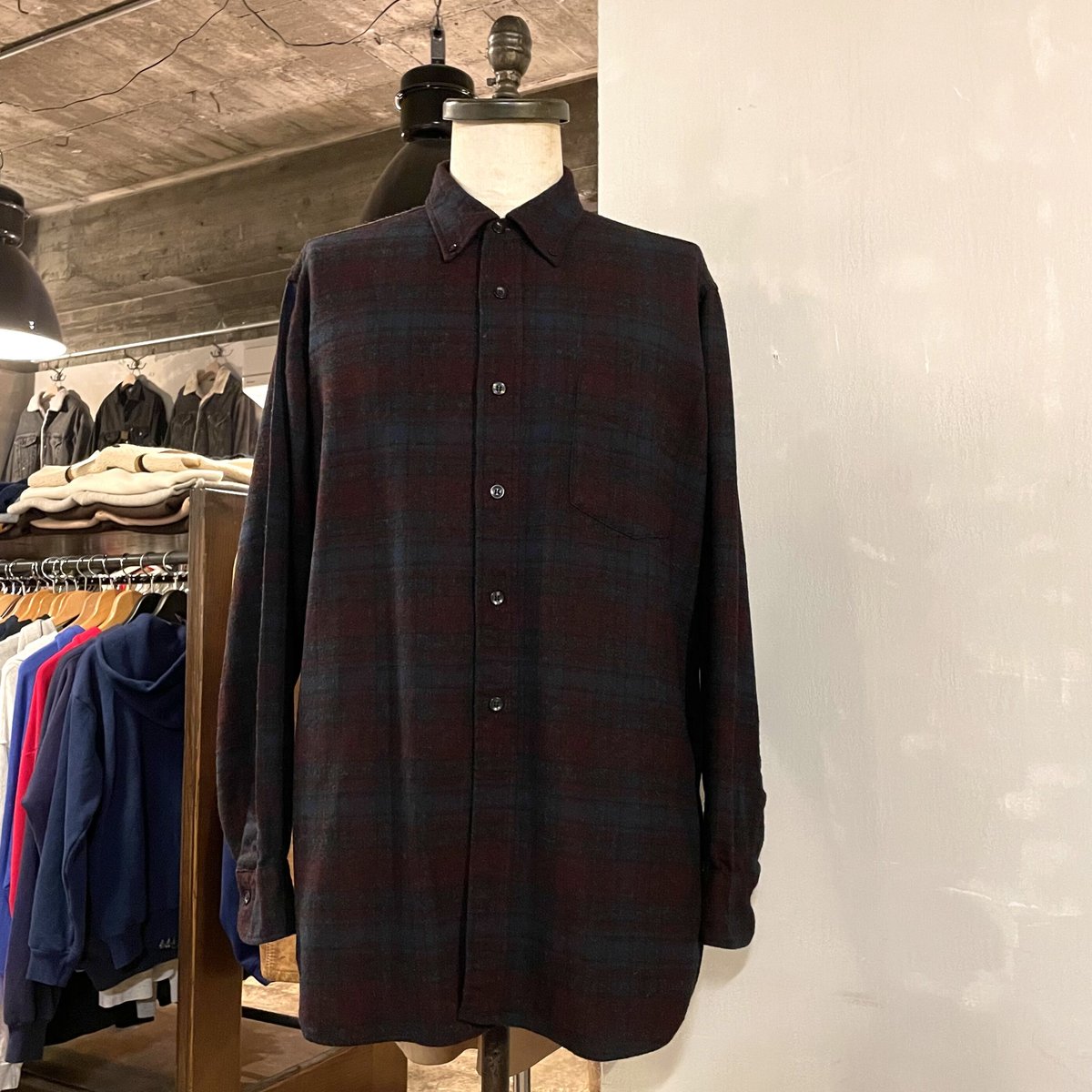 50s PENDLETON Vintage Woll Shirt ボタンダウンシャツ USA製