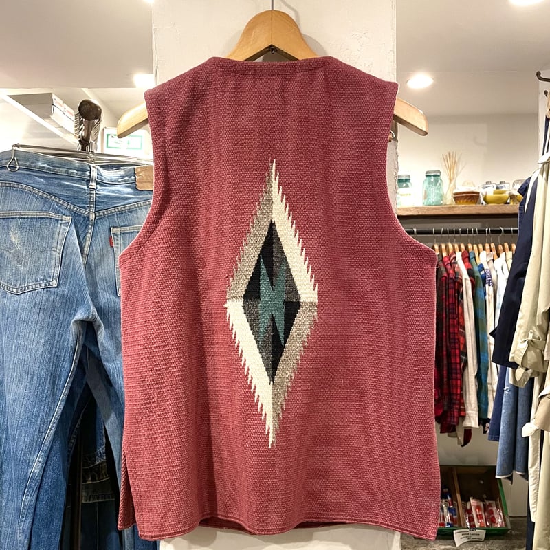 【ヴィンテージ】Chimayo Vest チマヨベスト ORTEGA/オルテガ CHIMAYO VEST チマヨベスト 13-26_BLU_1 – ORIGINAL