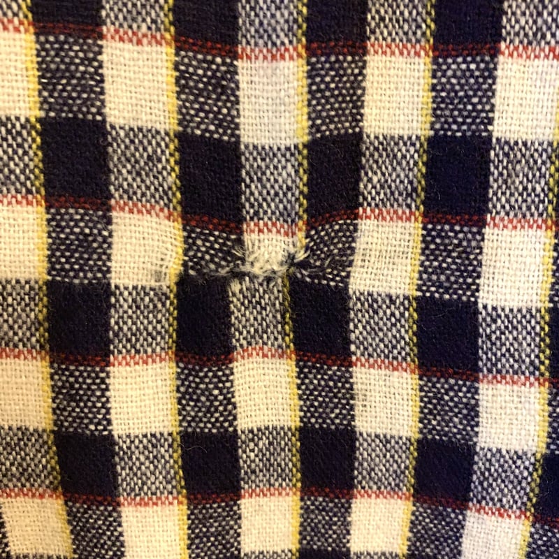 50s TOWNCRAFT Vintage Wool shirt オープンカラーシャツ チェッ