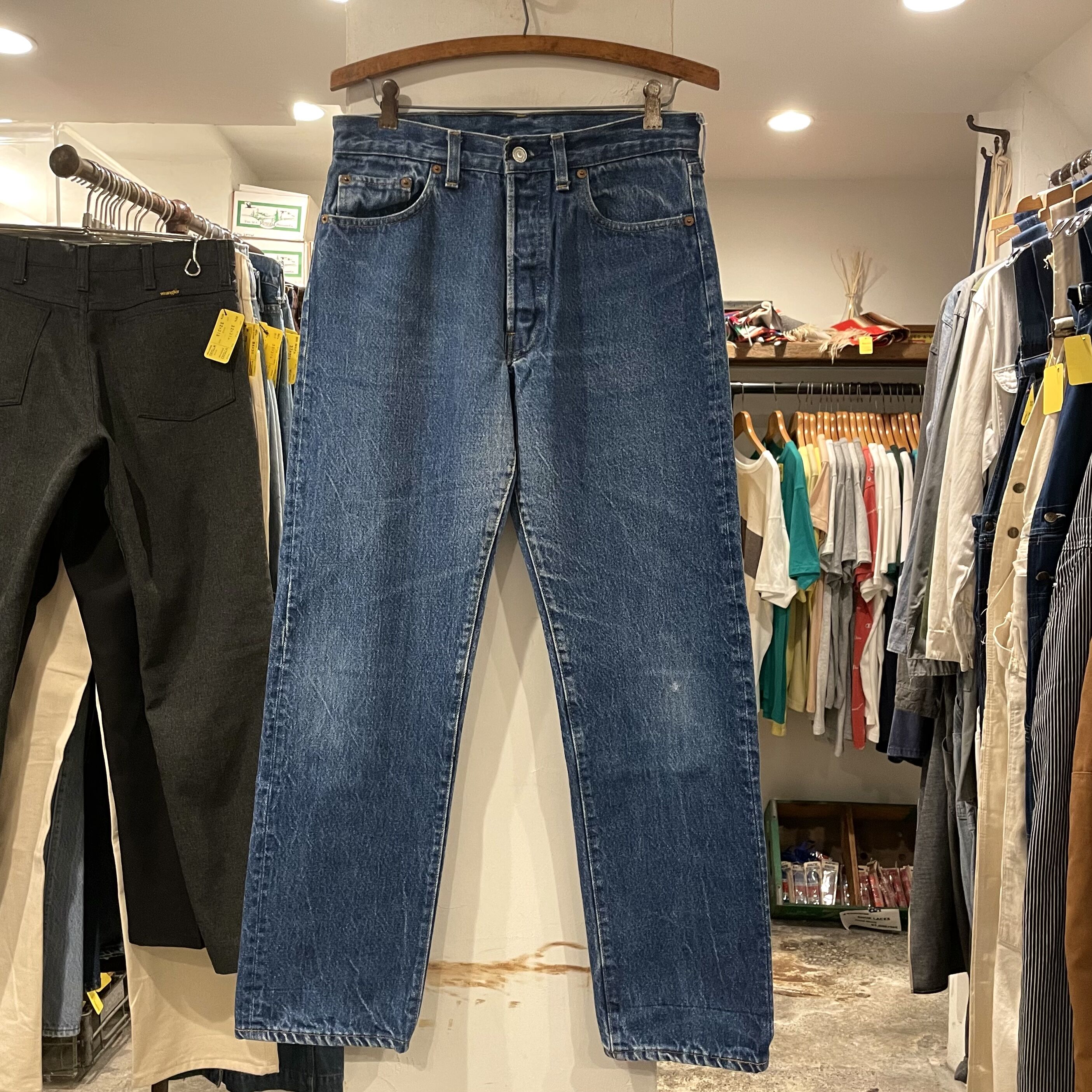 80's Levi's 501 USA製 内股シングル 黒カン original