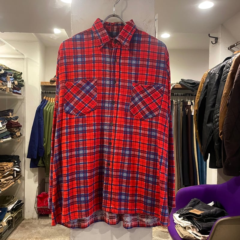 SAUGATUCK L/S プリントネルシャツ Size L ソーガタック
