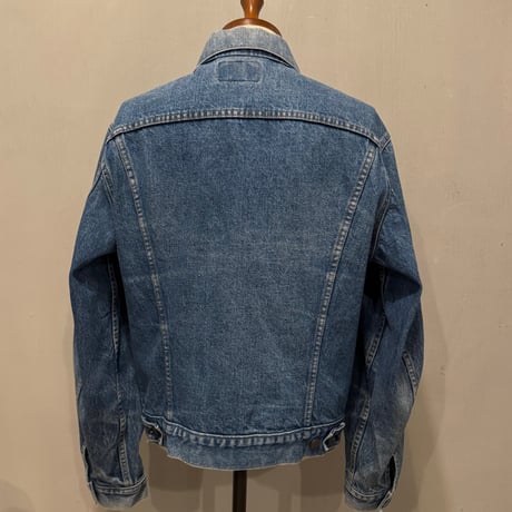 70s〜　Levi’s 71205-0217　デニムジャケット　USA製　Size 44　ロング丈　2ポケ　リーバイス　(S4916)