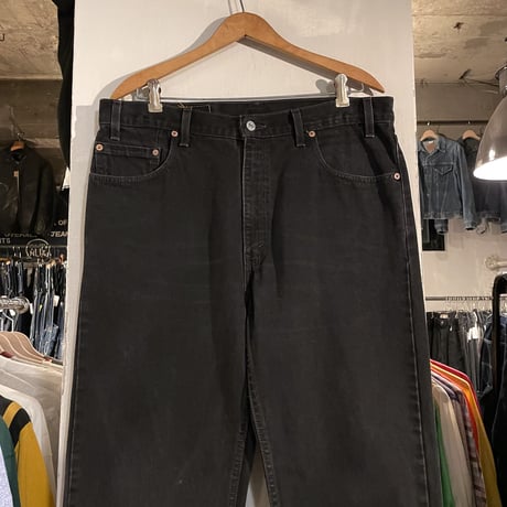90s　Levi's 505 0260　リーバイス　ブラックデニムパンツ　35×29½　USA製　1999年　(S3820)