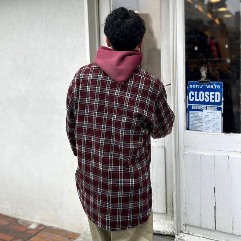 70s Pendleton ウールチェックシャツ L 70s USA製 PENDLETONペンドルトン チェック ウール オープン