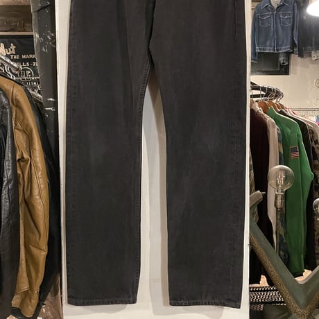 00s　Levi’s 501 0660　後染めブラックデニムパンツ　33×33　2000年　(S3463)