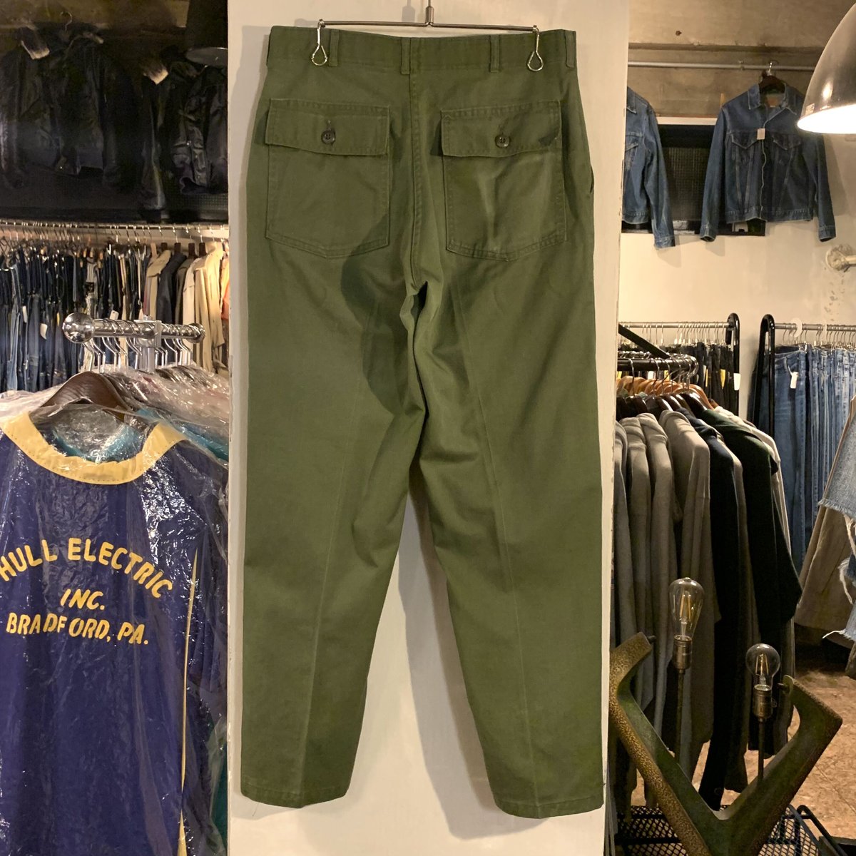 80s US ARMY ベイカーパンツ コットン×ポリエステル フロントジップ