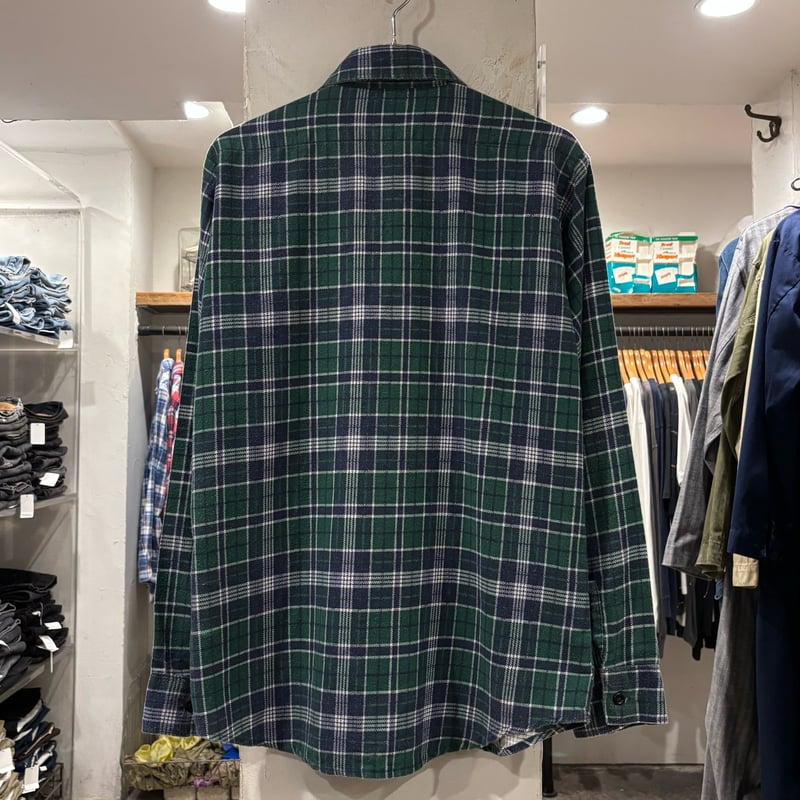 80s FIVE BROTHER L/S プリントネルシャツ USA製 Size M ファイブ