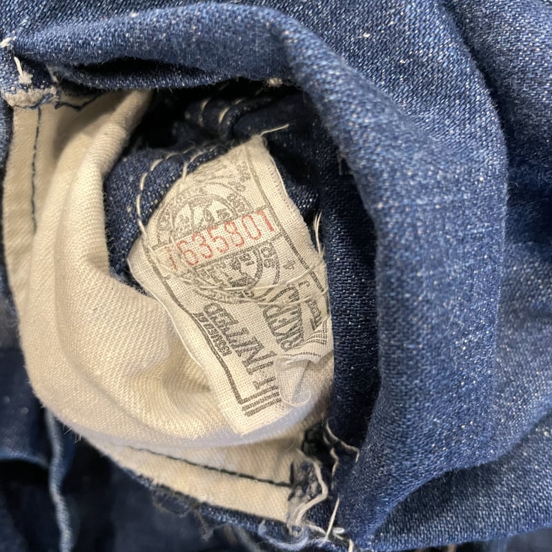 Lee 91-J 70s USA製 デニムカバーオール ユニオンチケット リー Lee 91-J 70s USA製 デニムカバーオール ユニオンチケット リー