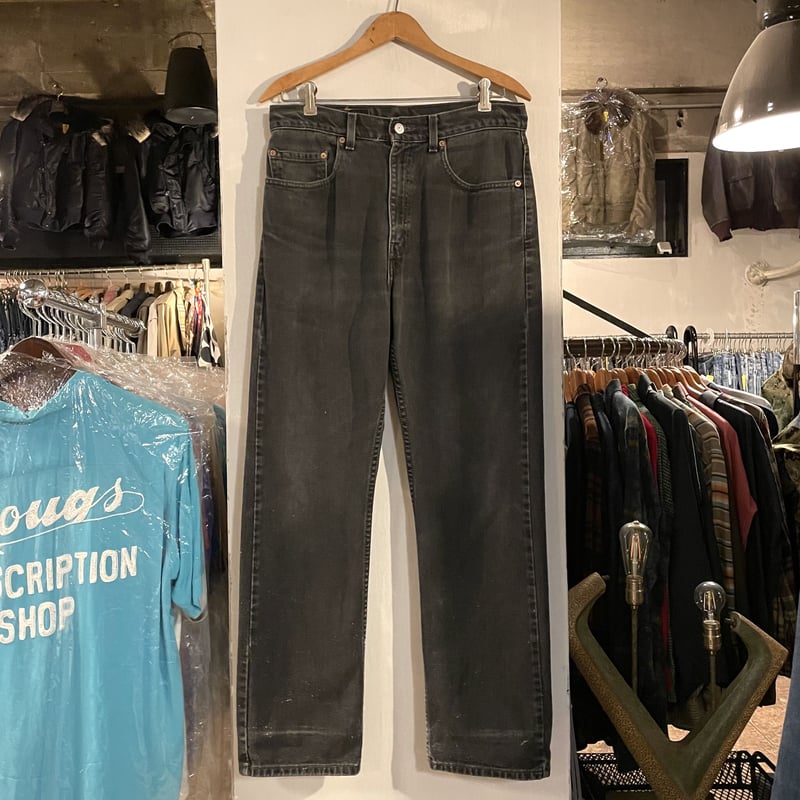 Levi's 505-0260 リーバイス 後染めブラックデニム ボタン裏411 2000年