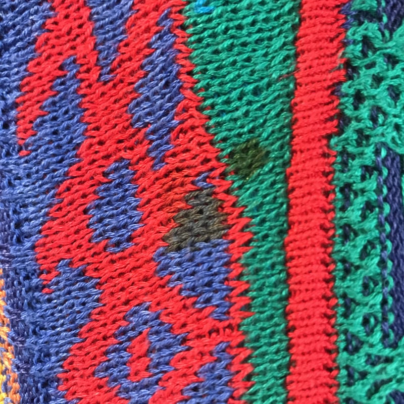 EMAROO AUSTRALIA 3Dニット クルーネックセーター マルチカラー