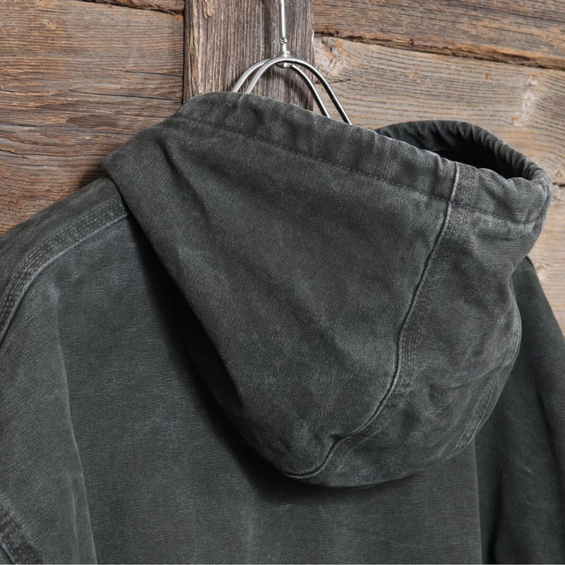 carhartt アクティブジャケット ロゴ刺繍 2XL モスグリーン ダック