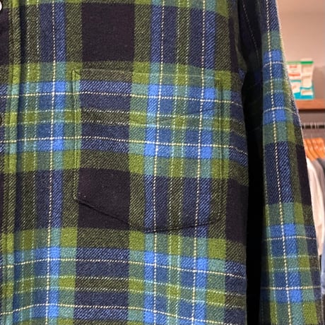 60s　PENDLETON　L/S ウールシャツ　USA製　Size M　三点留 BDシャツ　ペンドルトン　(S4893)