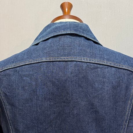 80s　Lee 220-J　デニムジャケット　USA製　Size 34　4つポケ　左綾　ミントコンディション　(S5323)