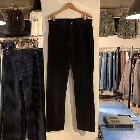 80s　Levi's 519　ブラック　リーバイス　コーデュロイパンツ　黒　1985年　(S1898)