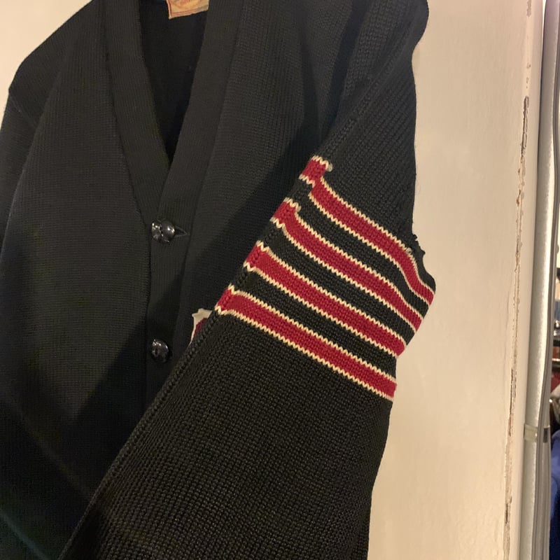 50s Dehen Vintage Lettered Cardigan レタードカーディガン 