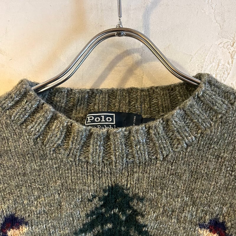 Polo by Ralph Lauren ウールセーター ラルフローレン スキー柄 Polo by Ralph Lauren ウールセーター ラルフローレン スキー柄