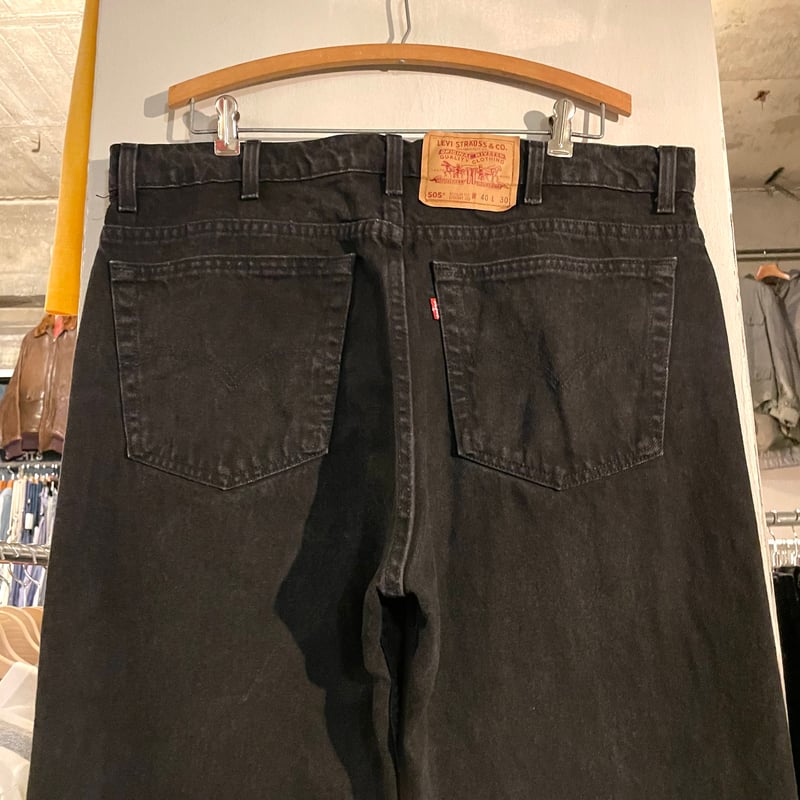 90s Levi's 505 ブラックデニム パンツ 38×30 USA製 リーバイス 90s Levi's 505 ブラックデニム パンツ 38×30 USA製 リーバイス