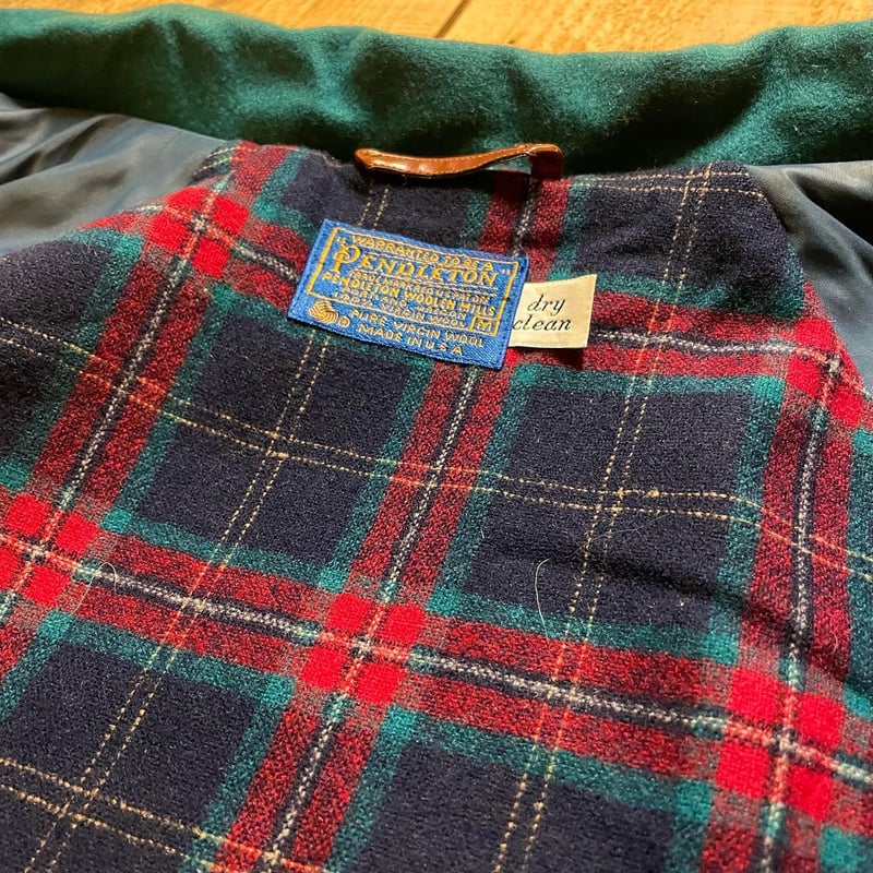 70s PENDLETON ウールジャケット DEAD STOCK TALON ZIP USA...