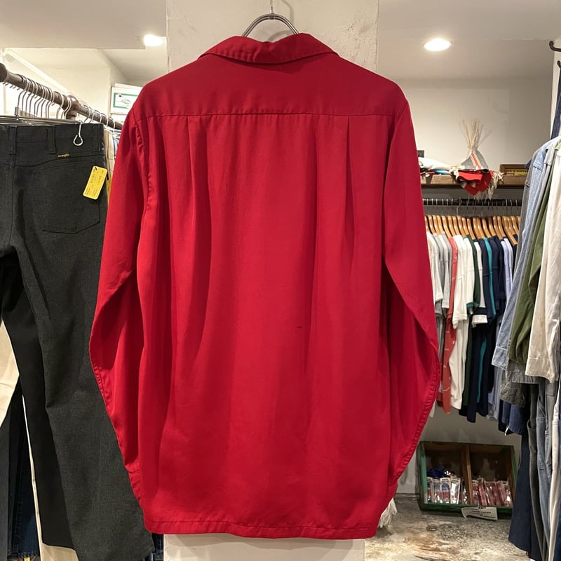 ARROW 50-60s レーヨンオープンカラーシャツ 62cc1dd44f5340efdb0f8ec7387446