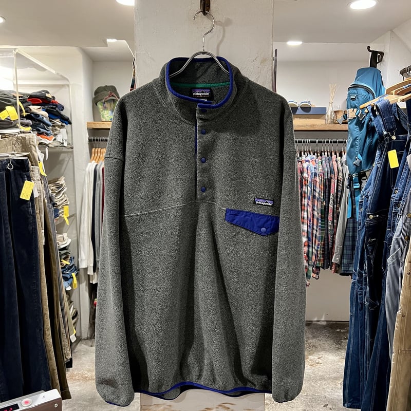 patagonia パタゴニア シンチラ スナップT フリースジャケット 90s USA製 Patagonia ネイティブ柄 Tehuelches シンチラ
