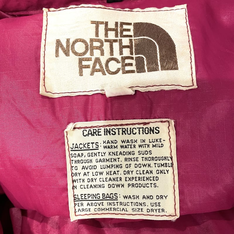 THE NORT FACE 70s 茶タグ ダウンベスト 刻印無し 小ボタン