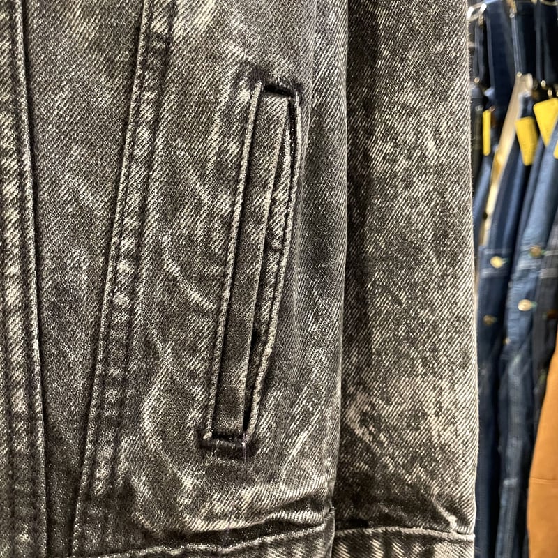80s Levi's 57508-0256 ブラックデニムジャケット USA製 リーバイス 1